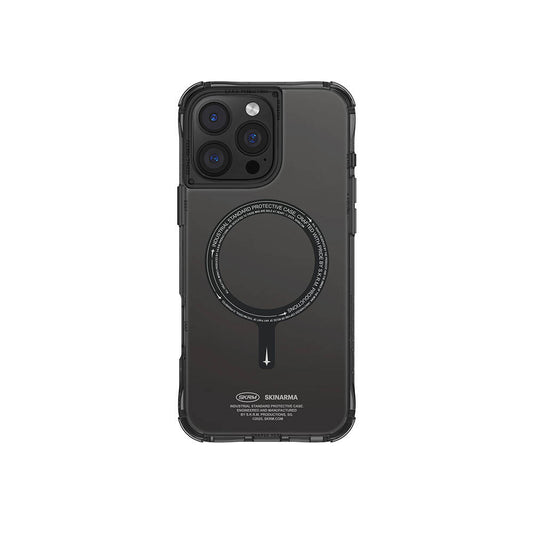 Apple iPhone 16 Pro Kılıf M-safe Şarj Özellikli Şeffaf Airbag Tasarımlı Skinarma Saido Kapak
