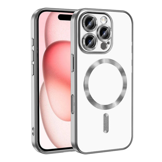 Apple iPhone 16 Pro Max Kılıf Kamera Korumalı M-safe Wireless Şarj Özellikli Zore Demre Kapak