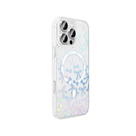 Apple iPhone 16 Pro Max Kılıf M-Safe Şarj Özellikli Şeffaf Zore Folk Sert Kapak
