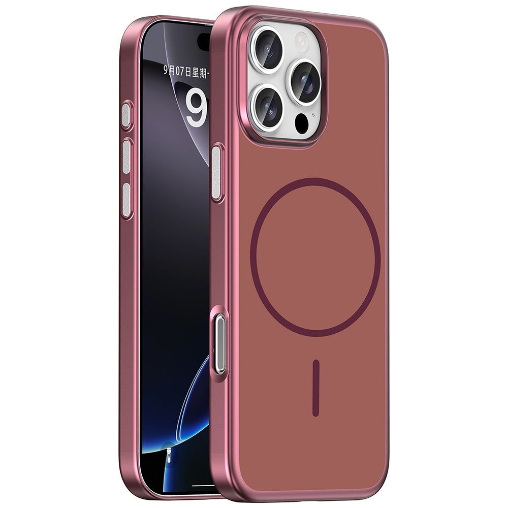 Apple iPhone 16 Pro Max Kılıf M-Safe Şarj Özellikli Zore Lora PC Kapak
