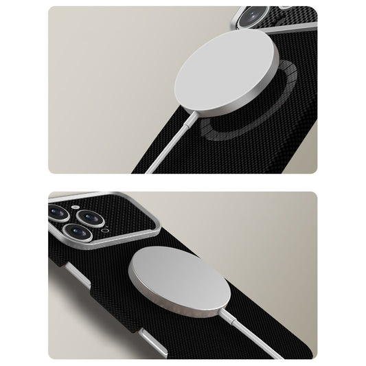 Apple iPhone 16 Pro Max Kılıf M-Safe Şarj Özellikli Zore Paris Zerre Sert PC Kapak