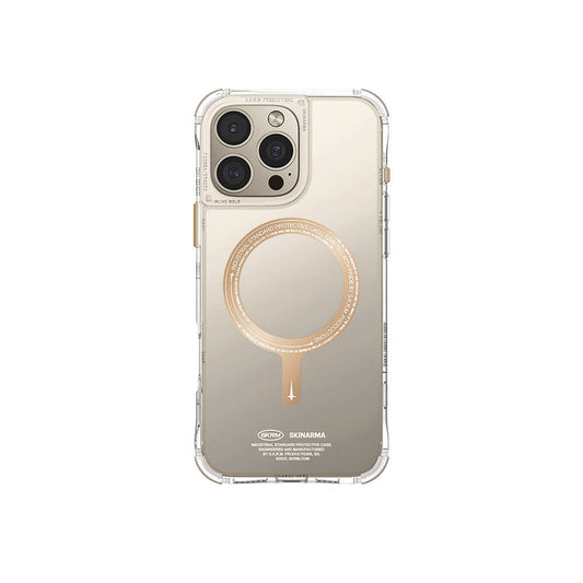 Apple iPhone 16 Pro Max Kılıf M-safe Şarj Özellikli Airbagli Şeffaf SkinArma Saido Prime Kapak