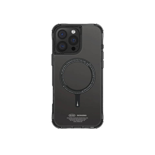 Apple iPhone 16 Pro Max Kılıf M-safe Şarj Özellikli Şeffaf Airbag Tasarımlı Skinarma Saido Kapak
