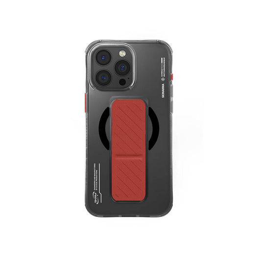 Apple iPhone 16 Pro Max Kılıf M-safe Şarj Özellikli Teknoloji Desenli Standlı Skinarma Axon Kapak