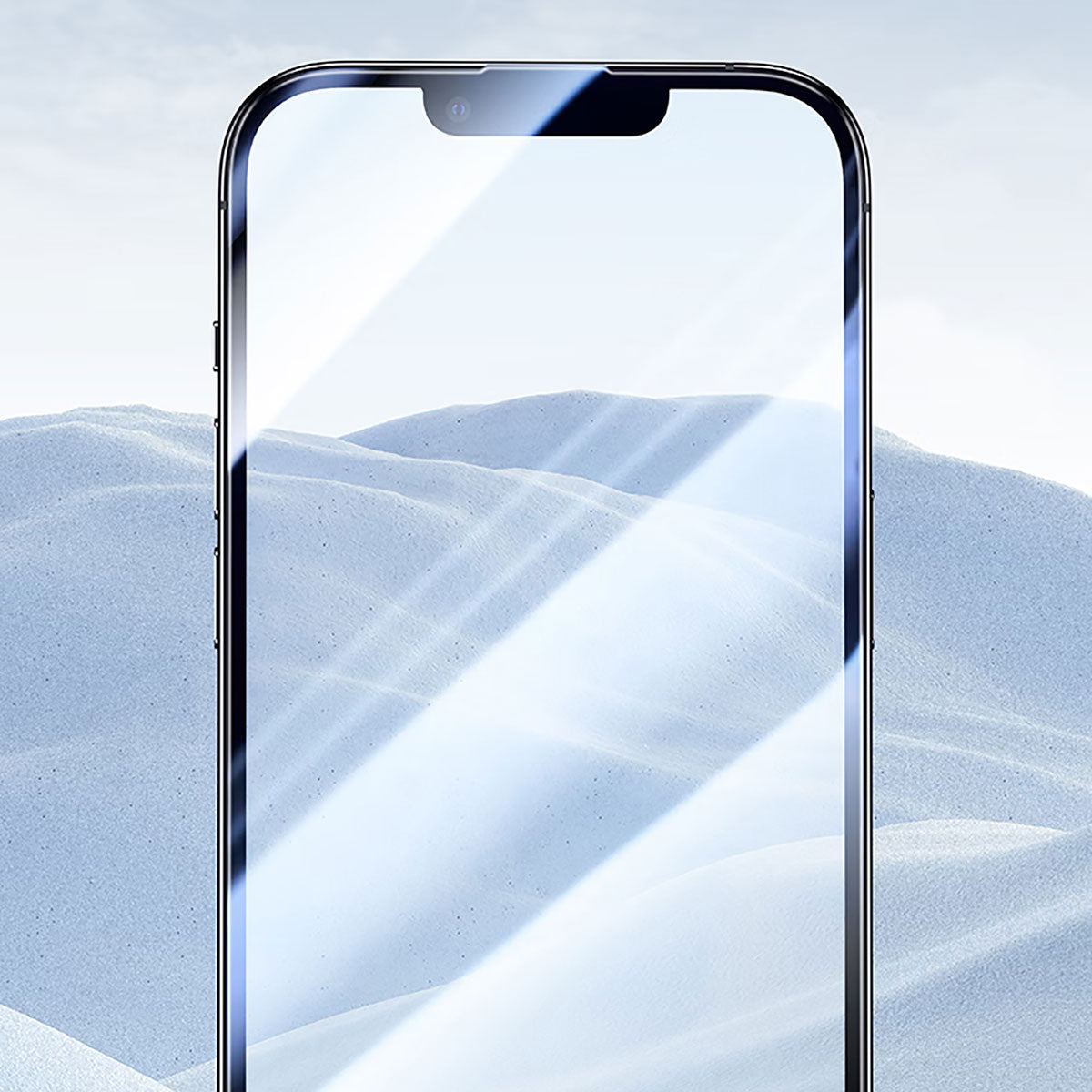 Apple iPhone 16E Wiwu CZ-003 Mavi Işık Teknolojili Hidrofobik ve Oleofobik Parlama Önleyici Cam Ekran Koruyucu