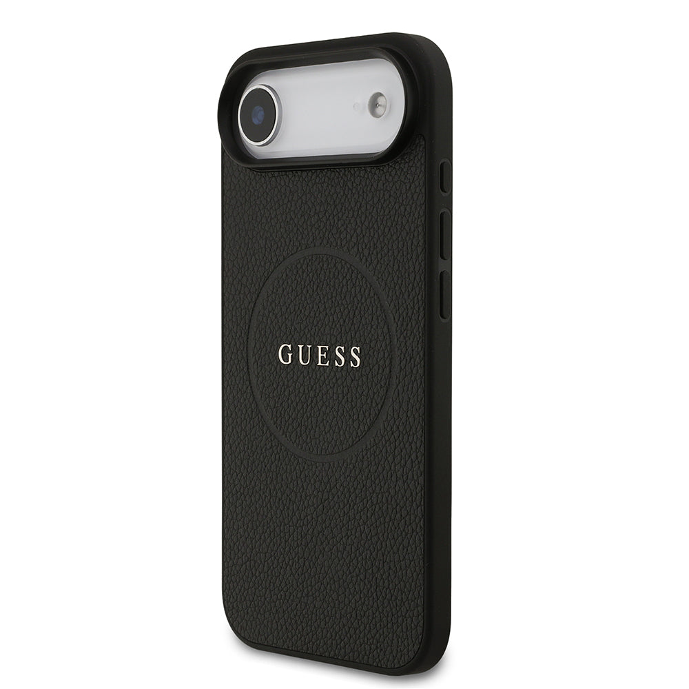 Apple iPhone 17 Air Kılıf Guess Orjinal Lisanslı M-safe Şarj Özellikli Yazı Logolu PU Deri Kapak