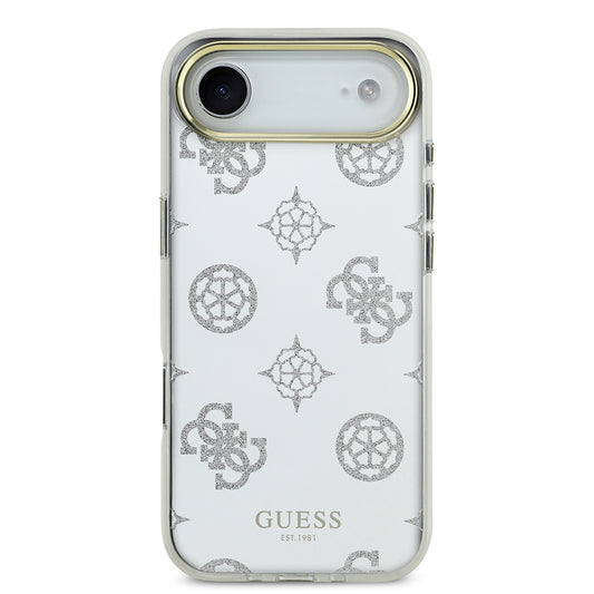 Apple iPhone 17 Air Kılıf Guess Orjinal Lisanslı Metal Kamera Çerçeveli Simli Aynalı Kapak
