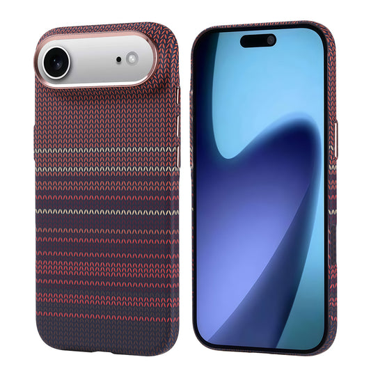 Apple iPhone 17 Air Kılıf M-safe Şarj Özellikli Karbon Fiber Görünümlü Zore Nekst Kapak