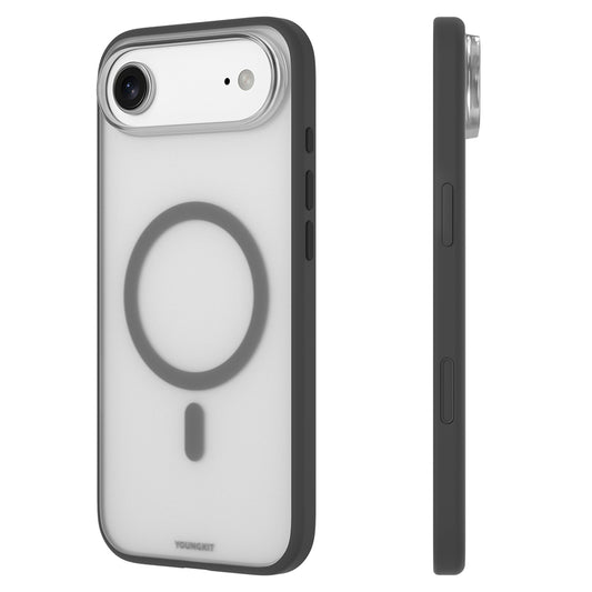 Apple iPhone 17 Air Kılıf M-safe Şarj Özellikli Youngkit Clear Serisi Kapak