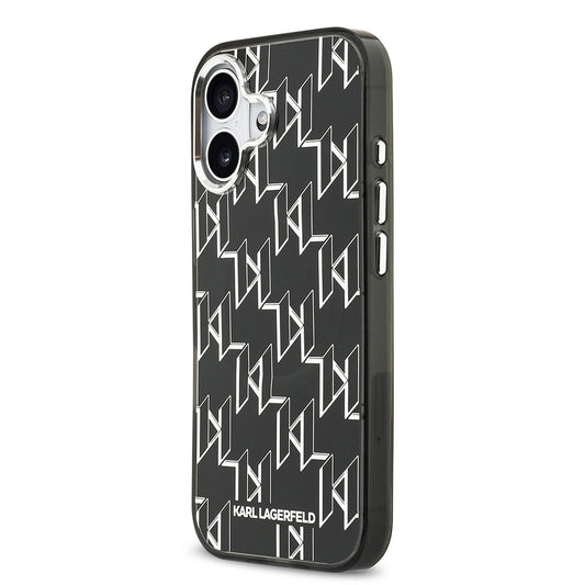 Apple iPhone 17 Kılıf Orjinal Lisanslı M-safe Şarj Özellikli Karl Lagerfeld IML Baskılı Monogram Dizayn Kapak