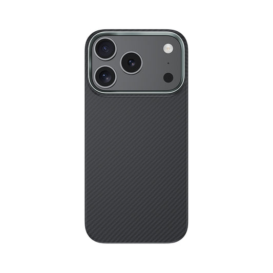 Apple iPhone 17 Pro Kılıf Benks M-safe Şarj Özellikli Metal Kamera Çerçeveli Magnetik ArmorAir 600D Kevlar Fiber Kapak