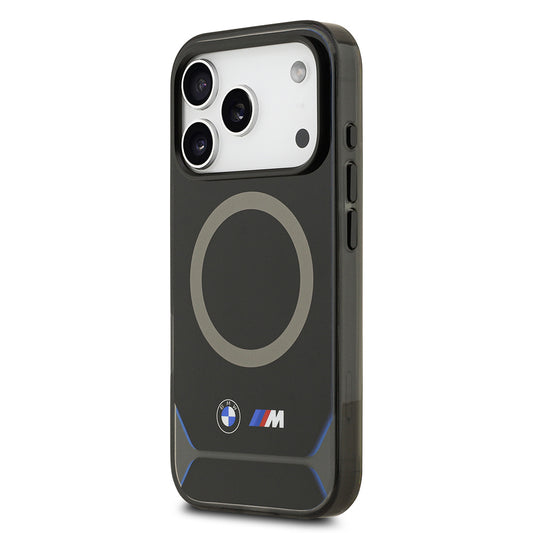 Apple iPhone 17 Pro Kılıf BMW Orjinal Lisanslı M-safe Şarj Özellikli Metal Buton Tasarımlı IML Baskılı M Dizayn Kapak