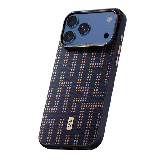 Apple iPhone 17 Pro Kılıf M-safe Şarj Özellikli Raptic Aramid Dual Grid Serisi Karbon Kapak
