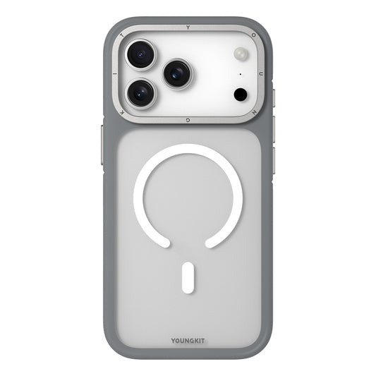 Apple iPhone 17 Pro Kılıf M-safe Şarj Özellikli Youngkit Rock Sand Serisi Kapak