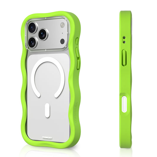 Apple iPhone 17 Pro Kılıf M-safe Şarj Özellikli Youngkit Wave Clear Serisi Kapak