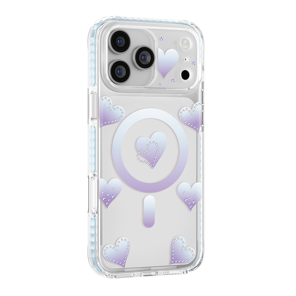 Apple iPhone 17 Pro Kılıf M-Safe Şarj Özellikli Zore Paris Elvo Sert PC Kapak