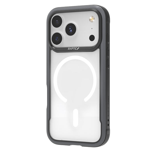 Apple iPhone 17 Pro Max Kılıf M-safe Şarj Özellikli Airbagli Raptic Shield Serisi Şeffaf Arka Yüzey Kapak