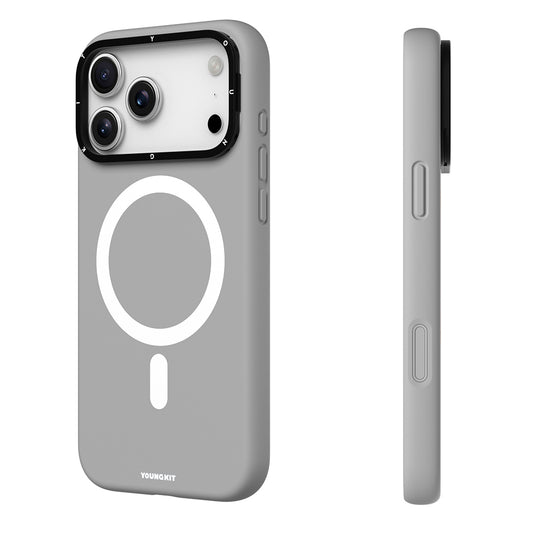 Apple iPhone 17 Pro Max Kılıf M-Safe Şarj Özellikli Kamera Standlı Youngkit Gel Cream Serisi Kapak
