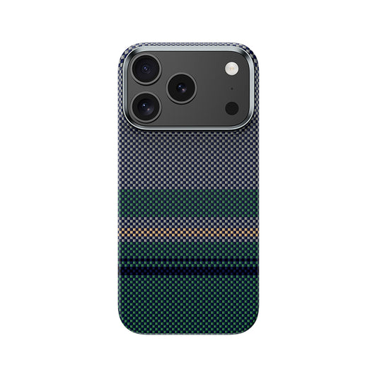 Apple iPhone 17 Pro Max Kılıf M-safe Şarj Özellikli Karbon Fiber Tasarımlı Benks Aurora ArmorAir Kevlar Kapak