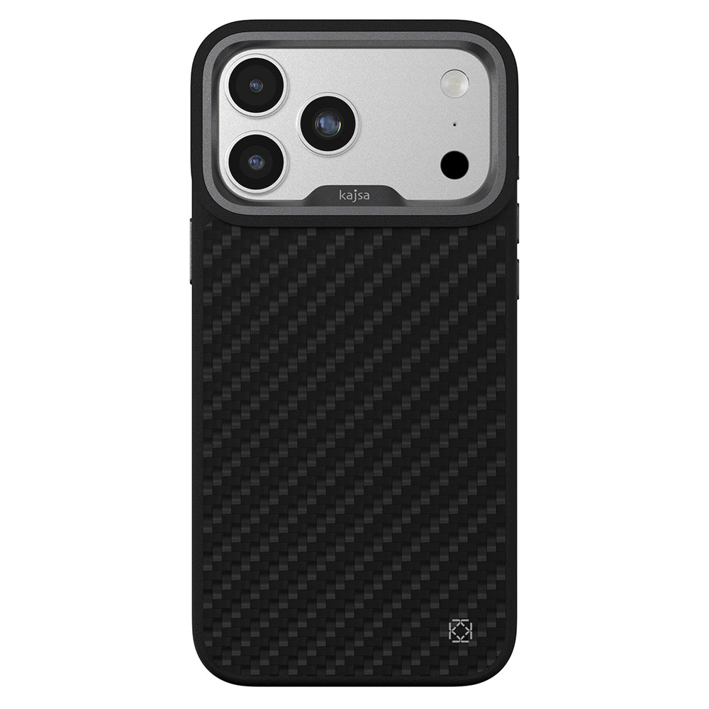 Apple iPhone 17 Pro Max Kılıf M-safe Şarj Özellikli O-Ring Kajsa Carbon Fiber Serisi Kapak