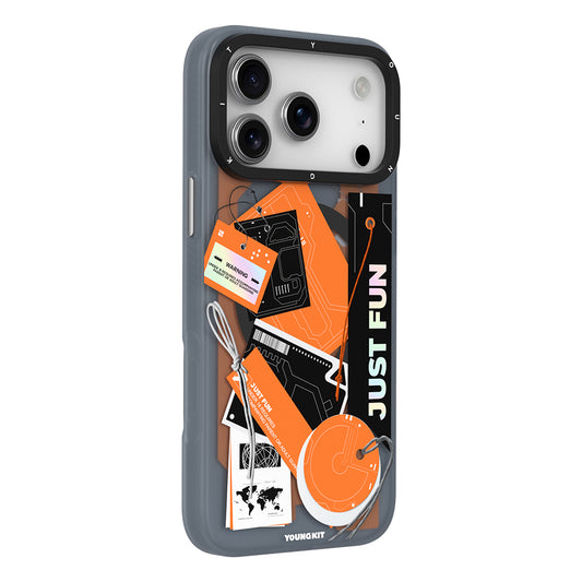 Apple iPhone 17 Pro Max Kılıf M-Safe Şarj Özellikli Youngkit Different Dimension Serisi Kapak