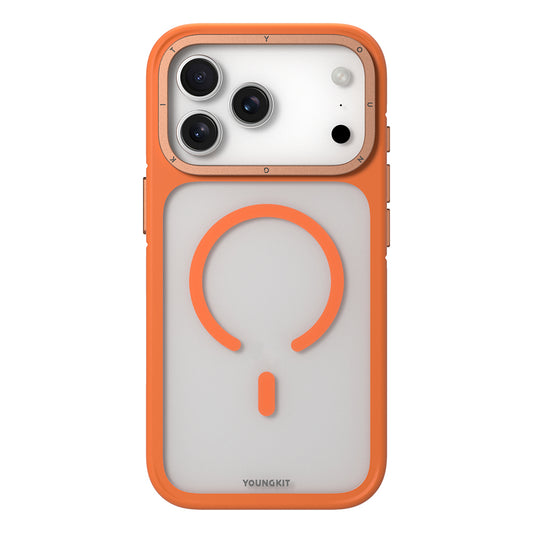Apple iPhone 17 Pro Max Kılıf M-safe Şarj Özellikli Youngkit Rock Sand Serisi Kapak