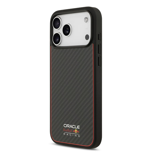 Apple iPhone 17 Pro Max Kılıf Redbull Orjinal Lisanslı M-safe Şarj Özellikli Karbon Fiber Parlayan Logolu Kapak