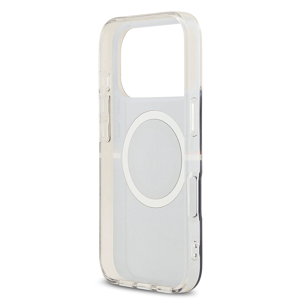 Apple iPhone 17 Pro Max Kılıf U.S. Polo Assn. Orjinal Lisanslı M-safe Şarj Özellikli IML Stripe Logolu Kapak