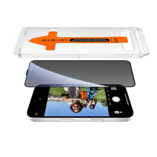 Apple iPhone 17 Pro Zore 2.5D Oliv Privacy Temperli Cam Ekran Koruyucu + Kolay Uygulama Aparatı