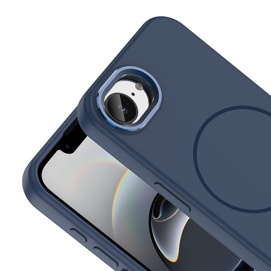 Apple iPhone 17E Kılıf M-Safe Şarj Özellikli Metal Kamera Çerçeveli Zore Edi Silikon Kapak