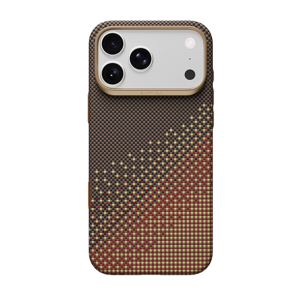 Apple iPhone 18 Pro Kılıf M-safe Şarj Özellikli Raptic Aramid Dual Ultra Serenity Serisi Karbon Kapak