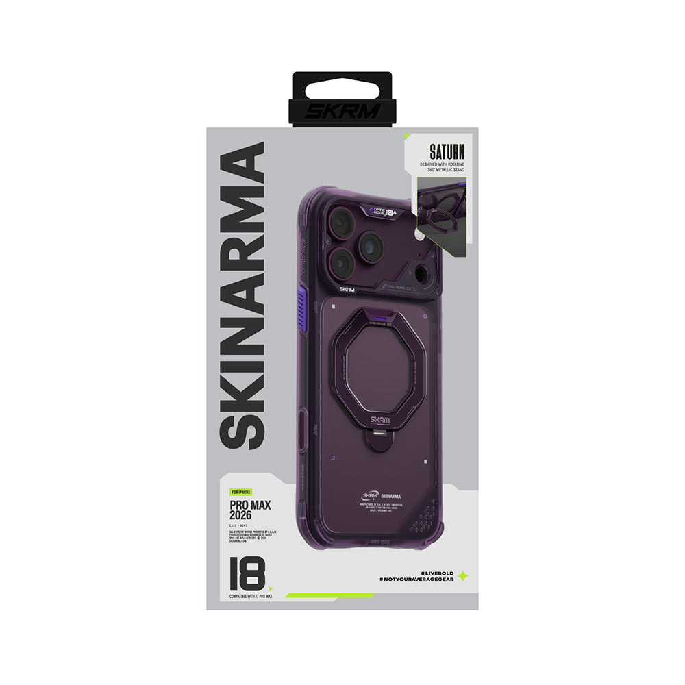 Apple iPhone 18 Pro Max Kılıf M-safe Şarj Özellikli Standlı Skinarma Saturn Kapak