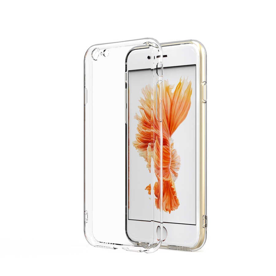 Apple iPhone 6 Kılıf Zore Kamera Korumalı Süper Silikon Kapak