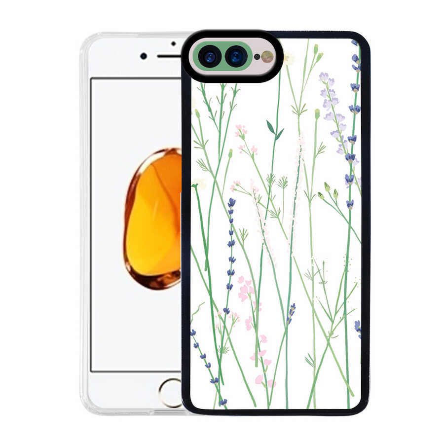 Apple iPhone 8 Plus Kılıf Zore M-Fit Desenli Kapak