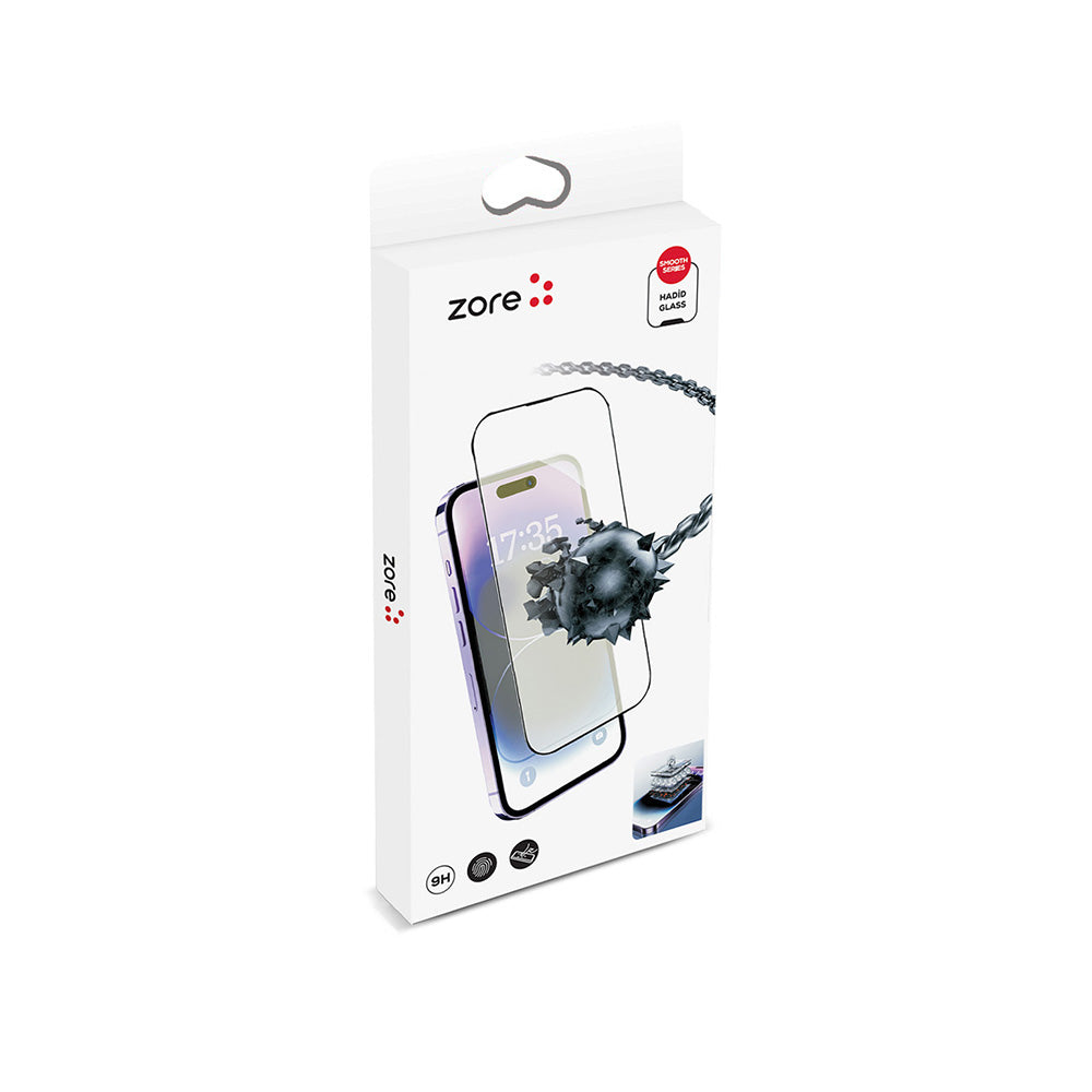 Apple iPhone X Zore Hizalama Aparatlı Hadid Glass Cam Ekran Koruyucu