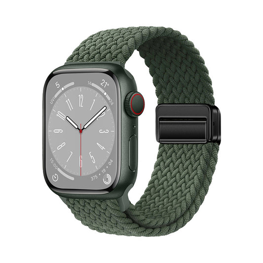 Apple Watch 10 42mm Zore KRD-134 Örgü Tasarımlı Hasır Kordon Strap Kayış