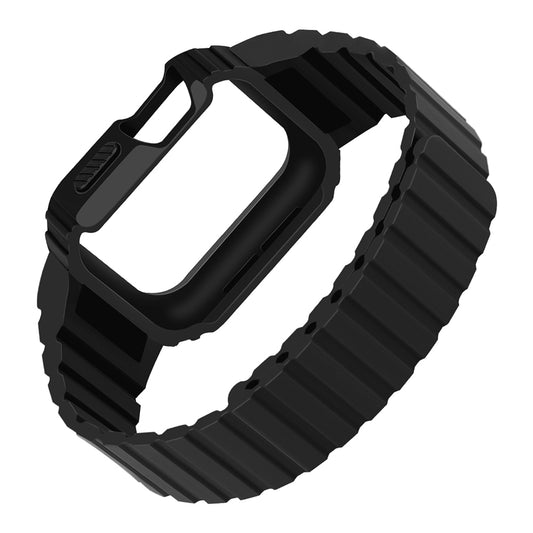 Apple Watch 10 46mm Zore KRD-142 Airbag Tasarımlı Kasa Koruyuculu Silikon Kordon
