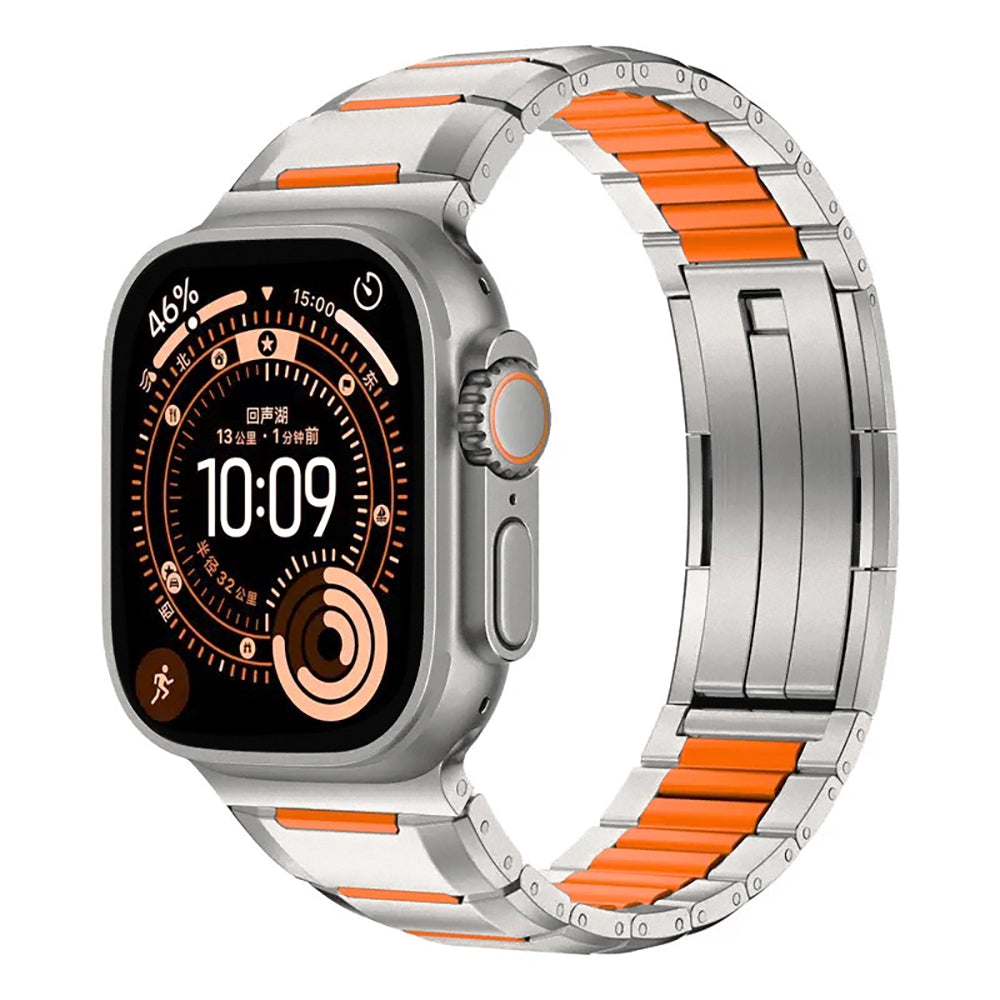 Apple Watch 10 46mm Zore KRD-155 Metal Silikon Kordon