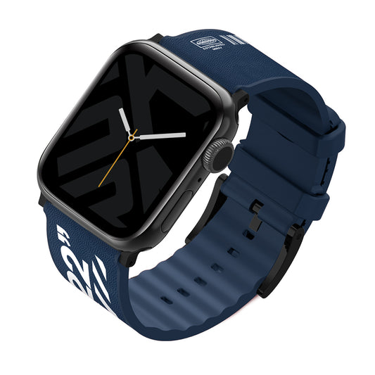 Apple Watch 42mm SkinArma Taihi Sora Yazı Desenli Deri Görünümlü Silikon Kordon