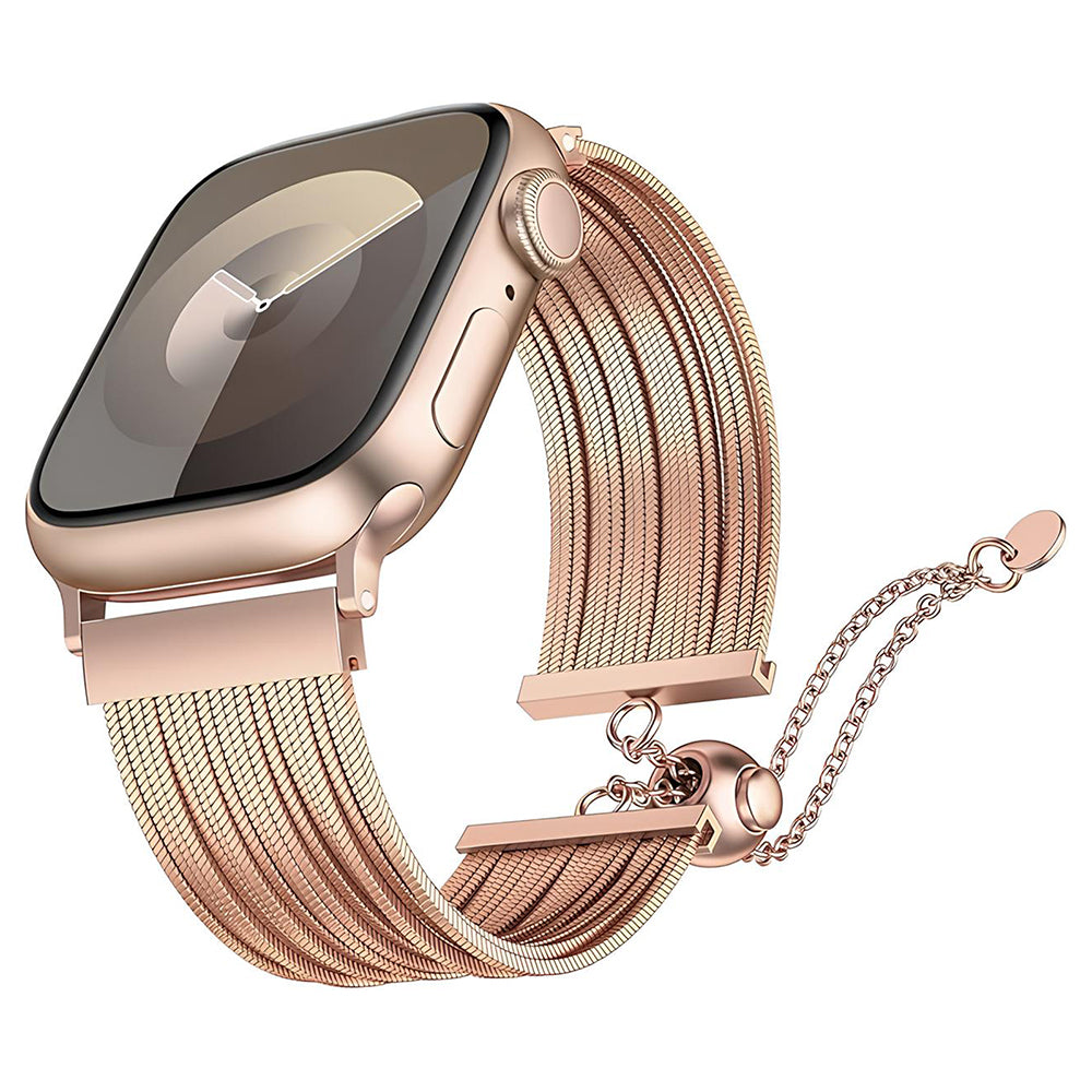 Apple Watch 42mm Zore KRD-137 Metal Hasır Kordon