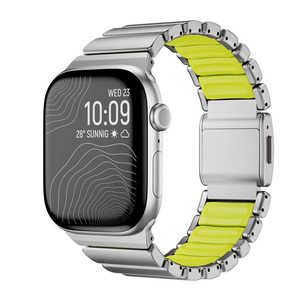 Apple Watch 42mm Zore KRD-149 Metal Silikon Kordon