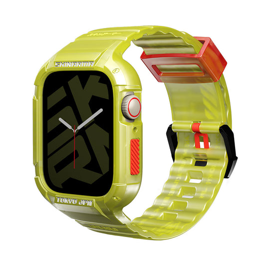 Apple Watch 44mm SkinArma Saido Sert PC Kasa Koruyuculu Silikon Kordon