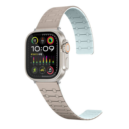Apple Watch 44mm Zore KRD-111 Çizgili Desenli Silikon Kordon
