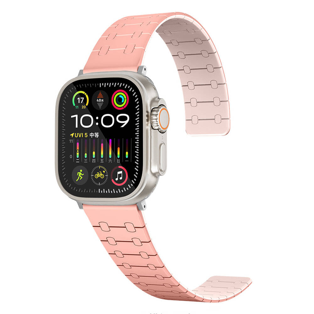 Apple Watch 44mm Zore KRD-111 Çizgili Desenli Silikon Kordon