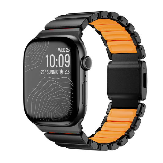 Apple Watch 44mm Zore KRD-152 Titanyum Silikon Kordon