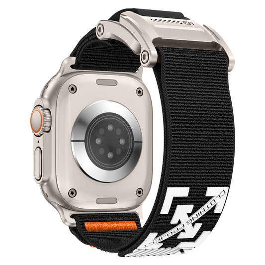 Apple Watch 44mm Zore KRD-154 Naylon Kumaş Hasır Örgülü Kordon