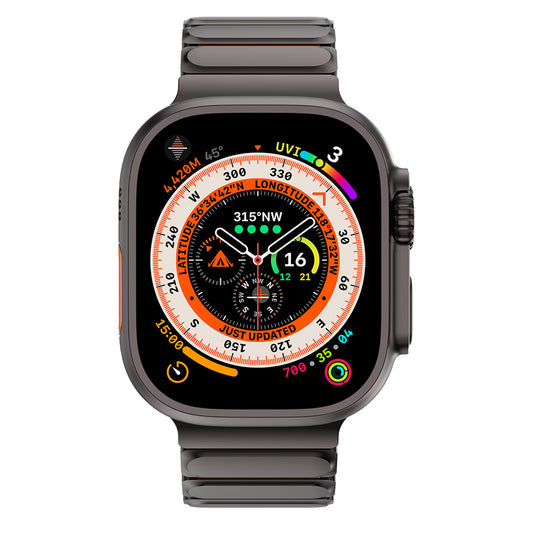 Apple Watch 7 45mm Mohseven iWatch Titancore No.2 Çelik Kordon