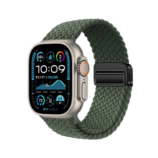 Apple Watch Ultra 49mm Zore KRD-134 Örgü Tasarımlı Hasır Kordon Strap Kayış