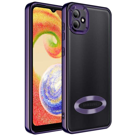 Galaxy A03 Kılıf Kamera Korumalı Logo Gösteren Zore Omega Kapak