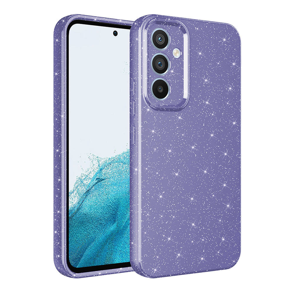 Galaxy A05S Kılıf Kamera Korumalı Simli Lüks Zore Koton Kapak